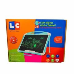 ENFAL Öğretici Eğitici LCD Dijital Çizim Tableti 20 İnç Kız Erkek Çocuk Oyuncak LC-30958