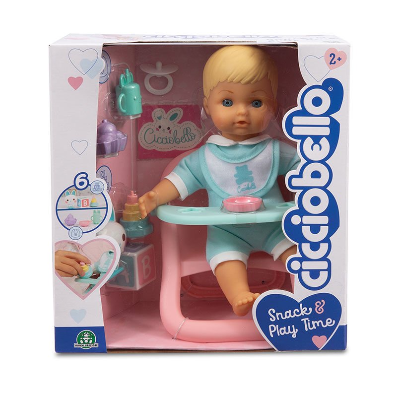CICCIOBELLO 24 CM YUMUŞ BEBEK VE OYUNSETİ
