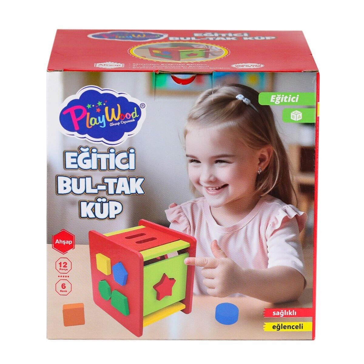 PLAYWOOD AHŞAP EĞİTİCİ BUL-TAK KÜP