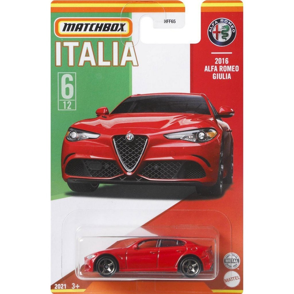 Matchbox İtalya Araçları Serisi HFF71 2016 Alfa Romeo Gıulıa