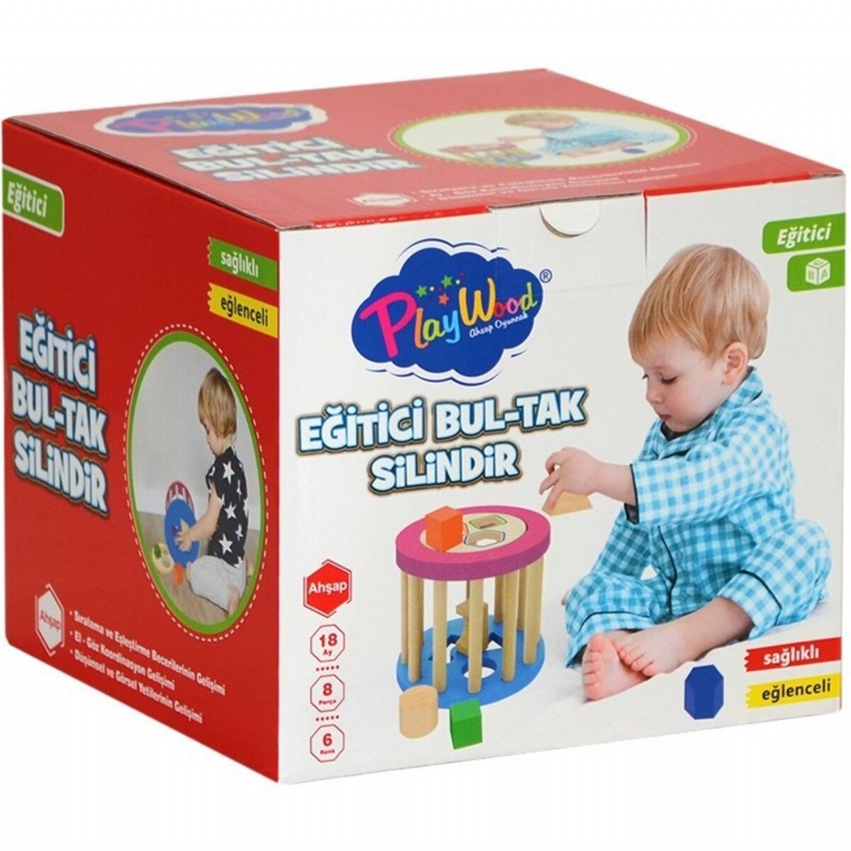 PLAYWOOD AHŞAP EĞİTİCİ BUL-TAK SLİNDİR