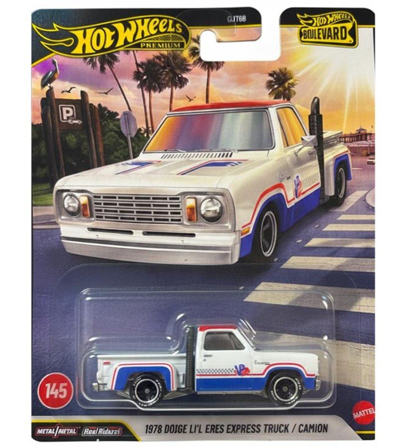 Hot Wheels Premium Boulevard 1978 Dodge Lil Red Express Truck JHW27