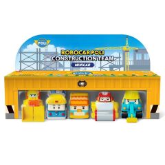 ROBOCAR POLİ MİNİ İNŞAAT ARAÇLARI 5'Lİ SET 0761