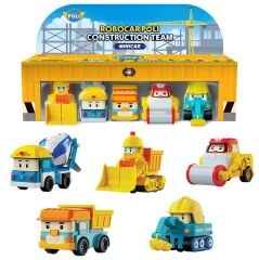 ROBOCAR POLİ MİNİ İNŞAAT ARAÇLARI 5'Lİ SET 0761