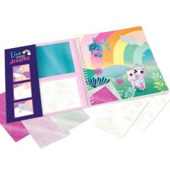 Top Model Unicorn Boyanabilir Şablonlu Stickerli Tasarım Defteri 412472