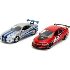 Jada Hızlı Öfkeli 2'li 2006 Mitsubishi Lancer Evo IX  Brian's 2002 Nissan Skyline GTR R34