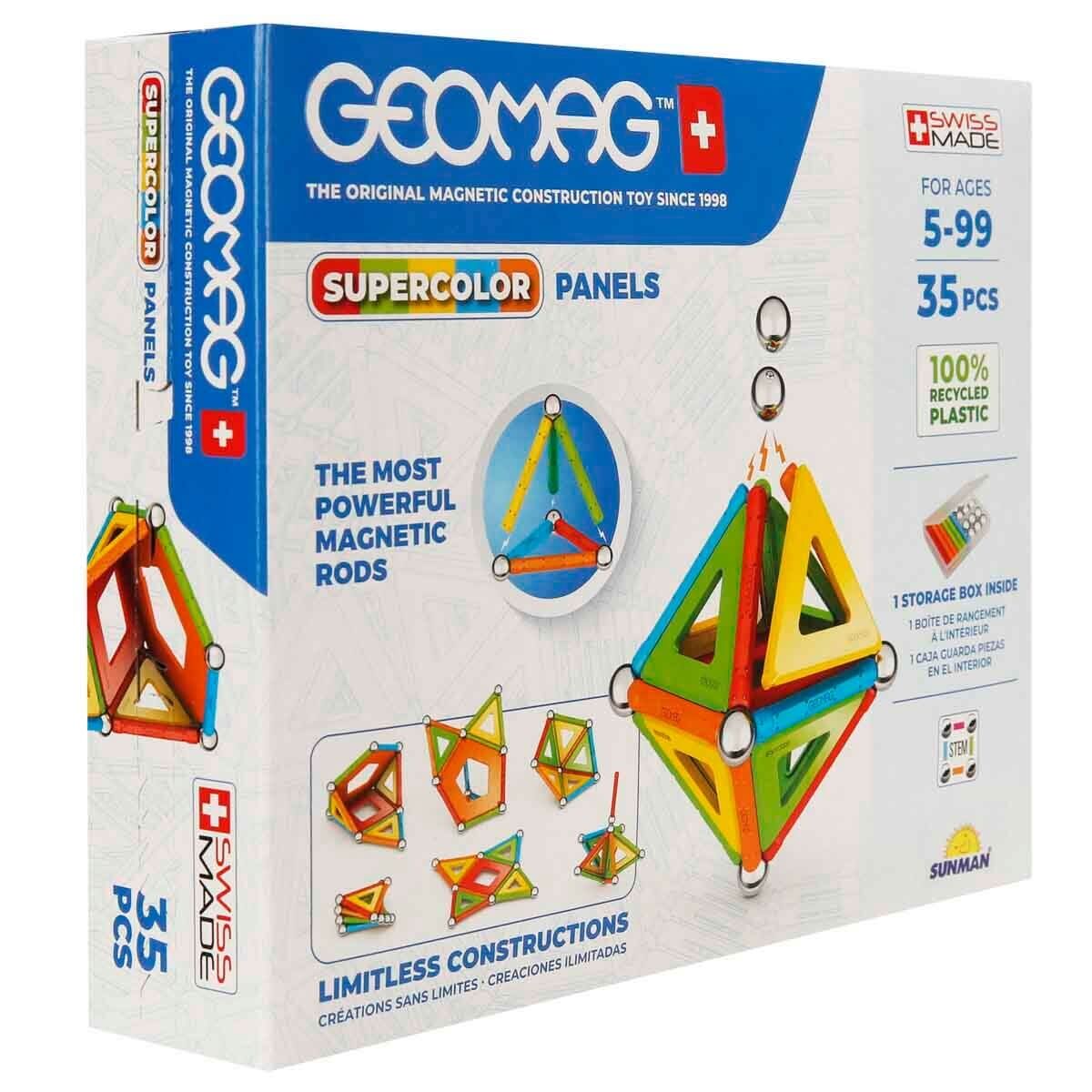 Sunman Oyuncak Geomag Supercolor Panels Manyetik Zeka Oyunu 35 Parça