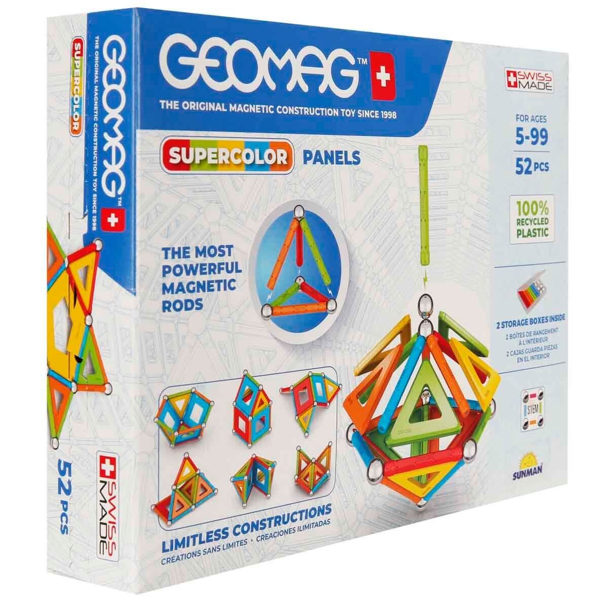 Sunman Oyuncak Geomag Supercolor Panels Manyetik Zeka Oyunu 52 Parça