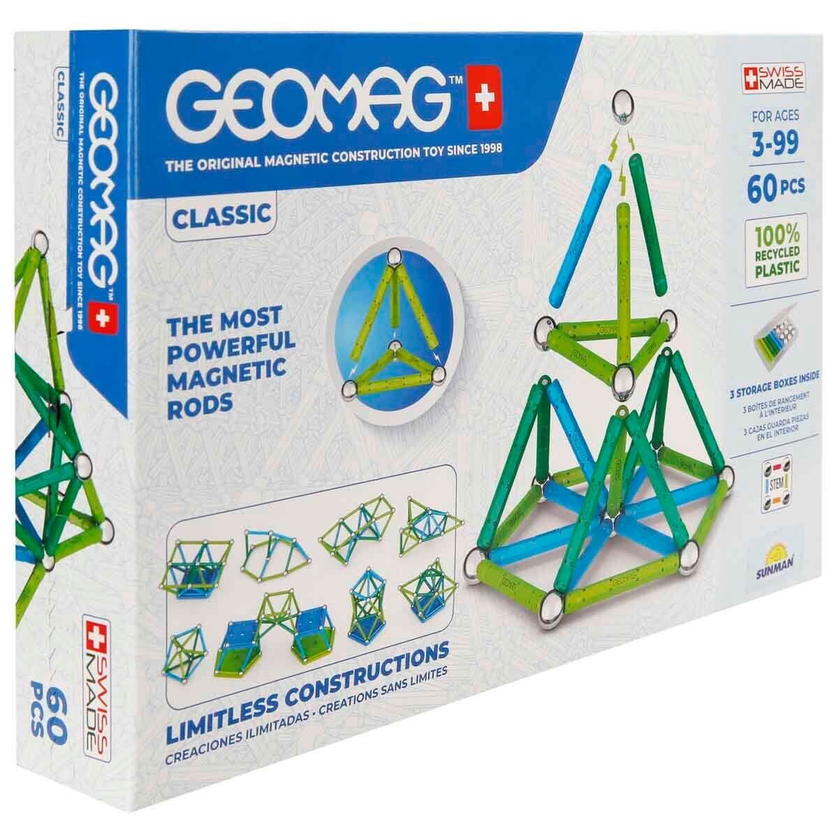 Sunman Oyuncak Geomag Classic Manyetik Zeka Oyunu 60 Parça