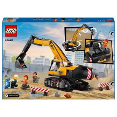 LEGO City Sarı İnşaat Ekskavatörü Oyuncak Kazıcı 60420