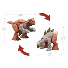 JURASSIC WORLD DEĞİŞİM SERİSİ  ÇİFTE TEHLİKE  DİNAZOR  FİGÜRLERİ HLP07