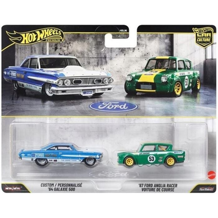 Hot Wheels Premium Custome '64 Galaxie 500 '67 Ford Aglia Racer JHW50