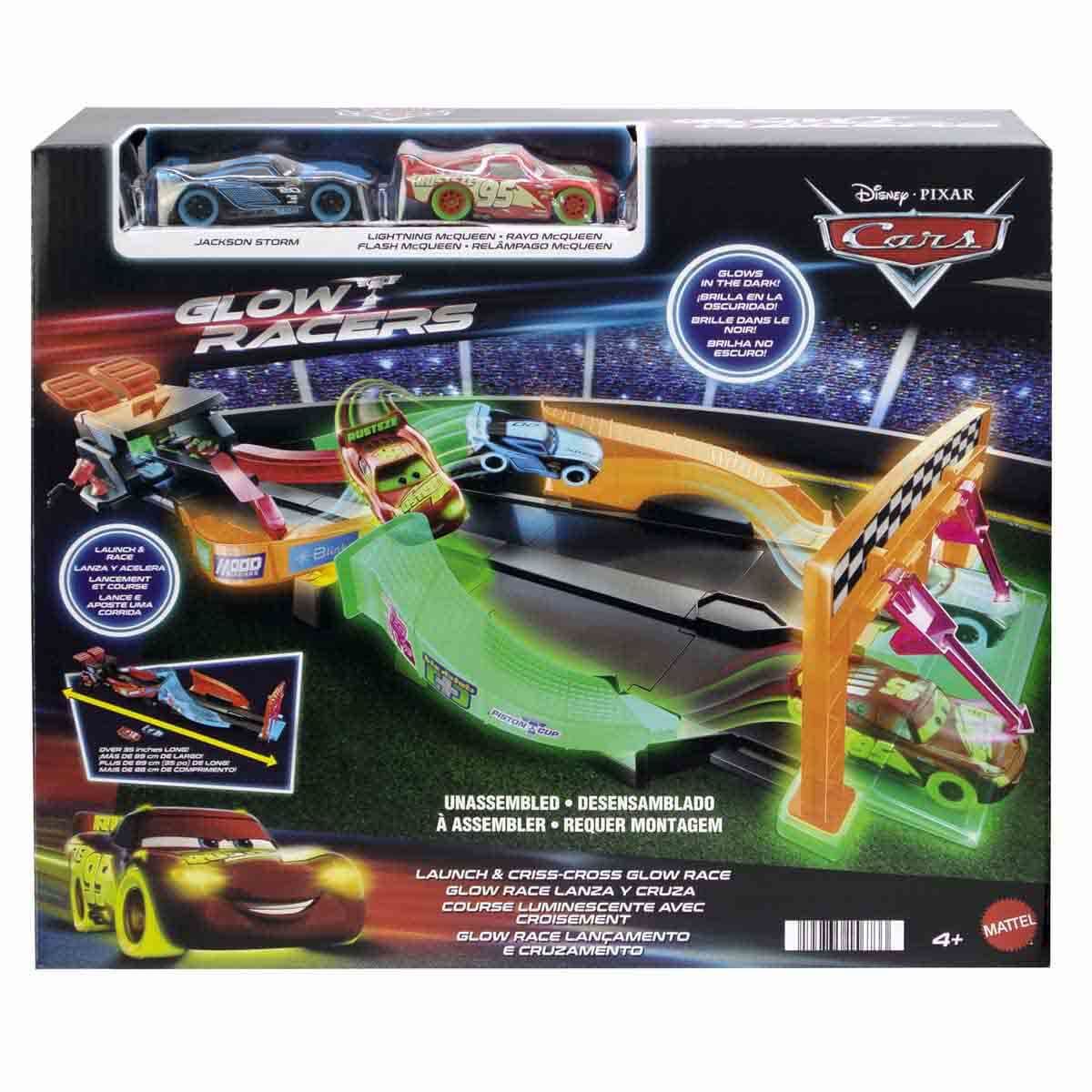 Cars Karanlıkta Parlayan Yarışçılar Pist Seti HPD80