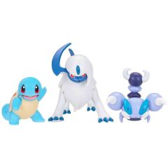 Pokémon Battle 3'lü Figür Seti Squirtle + Absol + Skorupi 95155 F-PKW4096