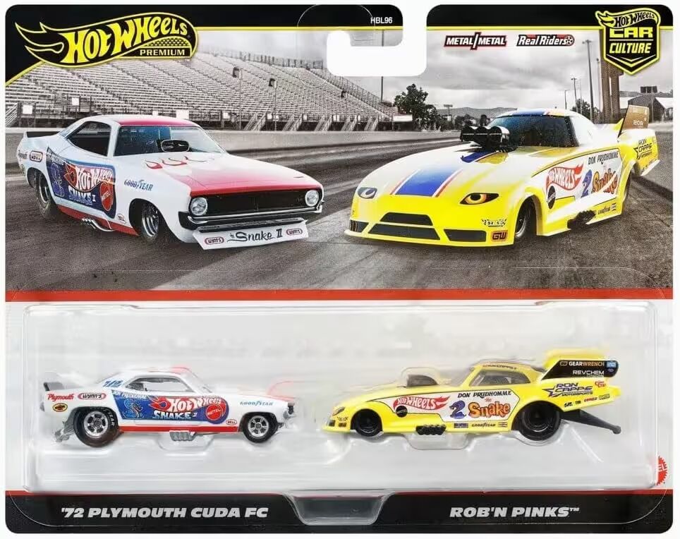 Hot Wheels Premium ‘72 Plymouth Cuda FC - Rob’n Pinks JBL01