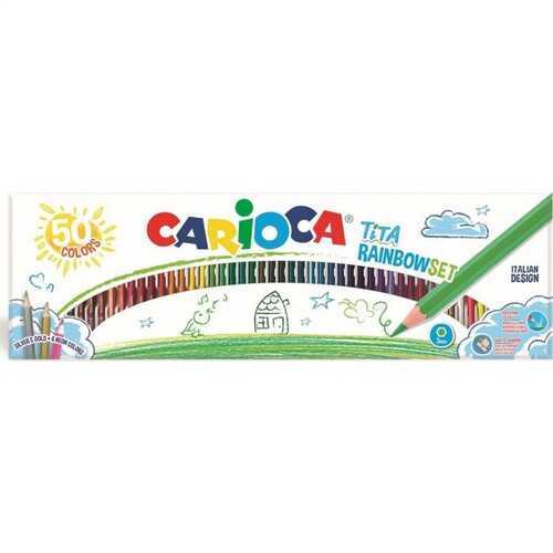CARİOCA TITA KURU BOYA KALEMİ GÖKKUŞAĞI 50'Lİ