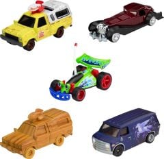 Hot Wheels Disney 100 Premium HKF06 Guinevere Van Pizza Planet Kamyonu RC ve Cruella De Vil Pres 5'li Paket
