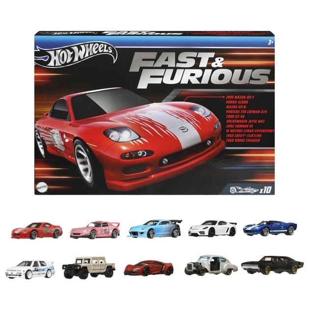 Hot Wheels Hızlı ve Öfkeli10'lu Araba Seti HVX27
