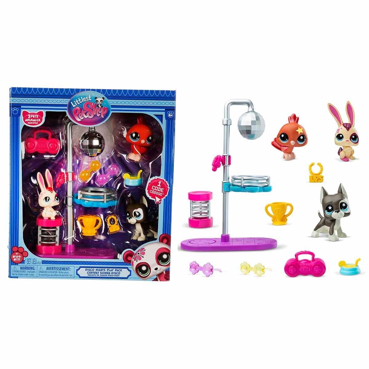 Littlest Pet Shop Minişler Disko Gecesi Oyun Seti 3’lü Figür Seti