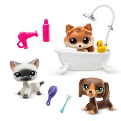 Littlest Pet Shop Minişler Bakım Zamanı Spa Oyun Seti 3’lü Figür Seti