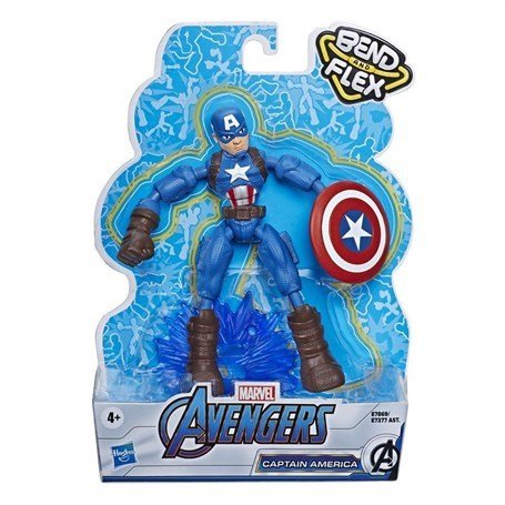 AVENGERS BEND AND FLEX FİGÜR CAPTAIN AMERICA E7869