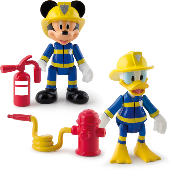 Mickey ve Donald itfaiyecileri kurtarma