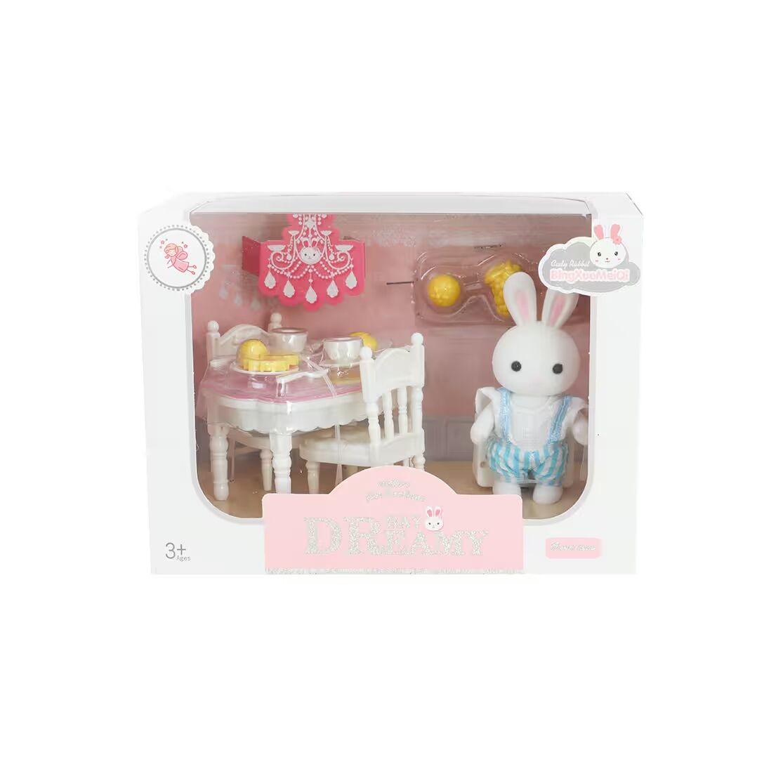 Bay Dreamy Mini Tavşan Aksesuarlı Yemek Masası Seti