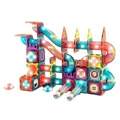 Magnetic Tiles 3D Mıktnatıslı Light Manyetik Yapı Blokları 140 Parça
