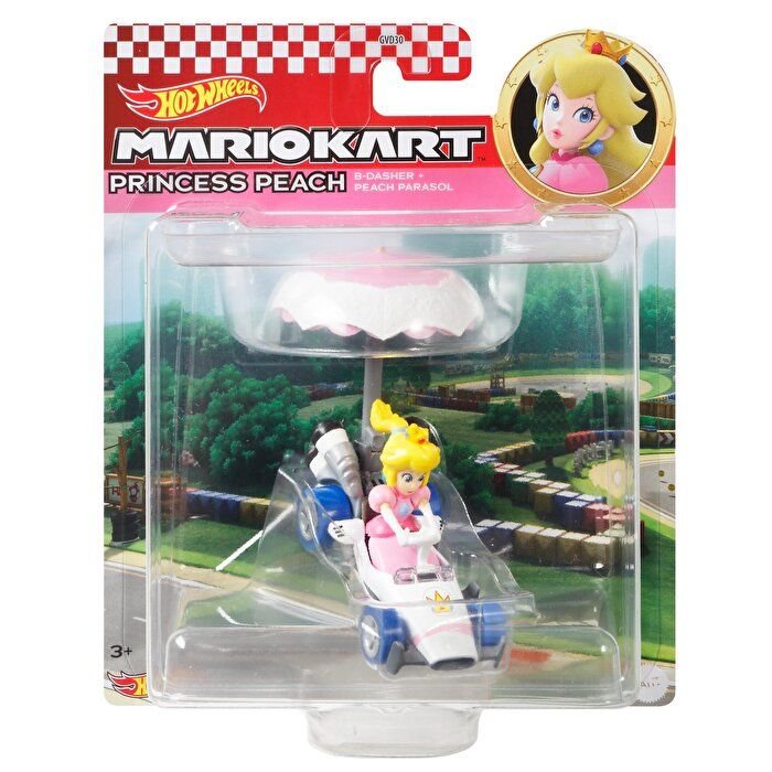 HOT WHEELS MARİO KART PLANÖRLÜ ARAÇLAR PRİNCESS PEACH GVD36