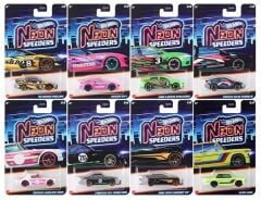 Hot Wheels Neon Speeders Arabalar HLH72 8'li Set