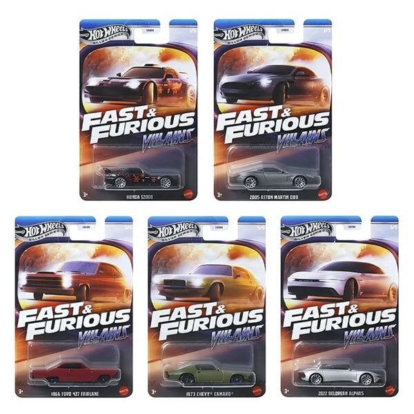 Hot Wheels Silver Series Fast & Furious Villains HNR88 5'li Set