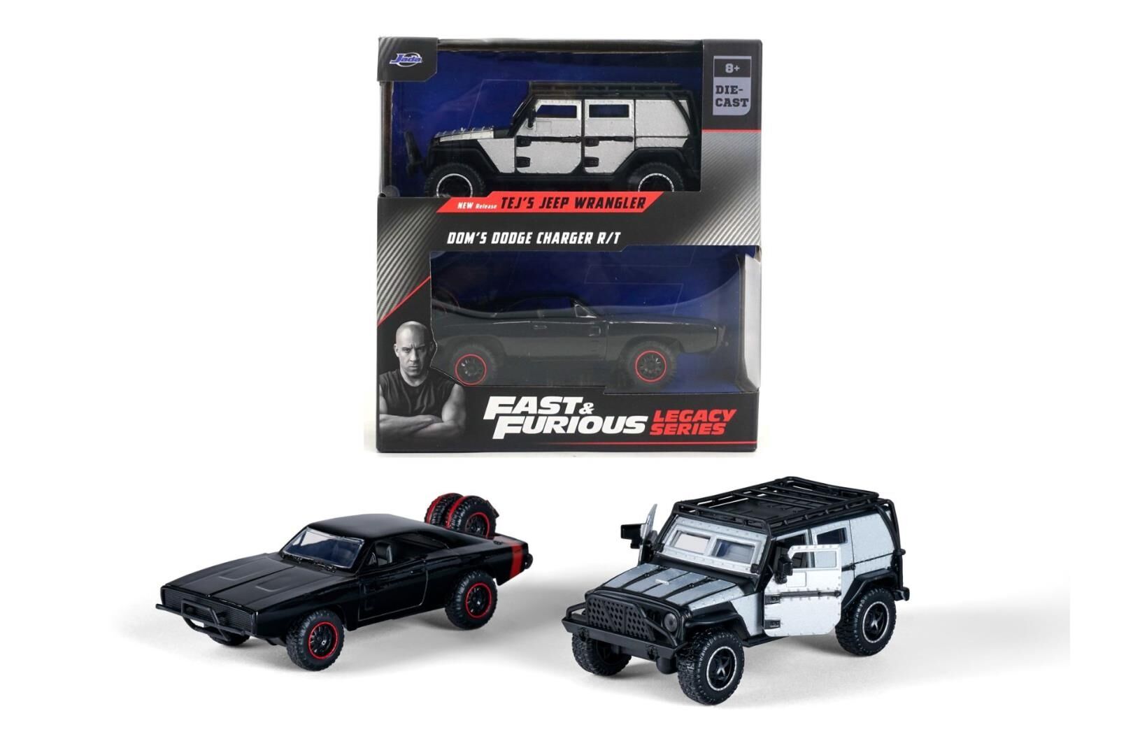 JADA FAST FURİOUS LEGACY SERİ TEJS JEEP WRANGLER DOMS DODGE CHANGER DİE CAST 1:32