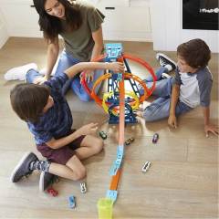 Hot Wheels Track Builder Üçlü Çember Aksiyonu Seti GLC96