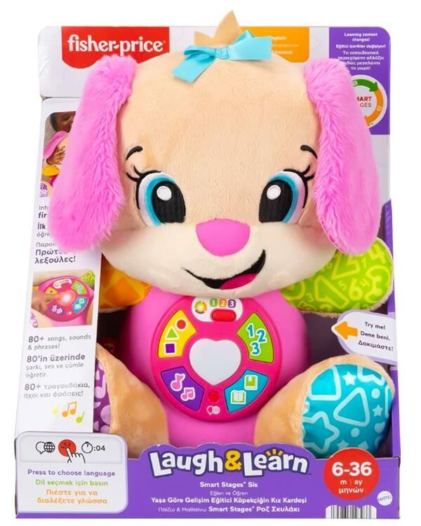 Fisher-Price Eğlen Ve Öğren Yaşa Göre Gelişim Köpekçik Kız Kardeşi JFD34