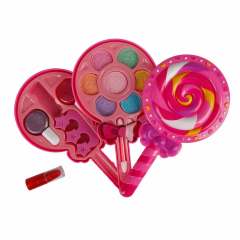 SUNMAN OYUNCAK LOLİPOP ŞEKİLLİ 2 KATLI MAKYAJ GÜZELLİK SETİ