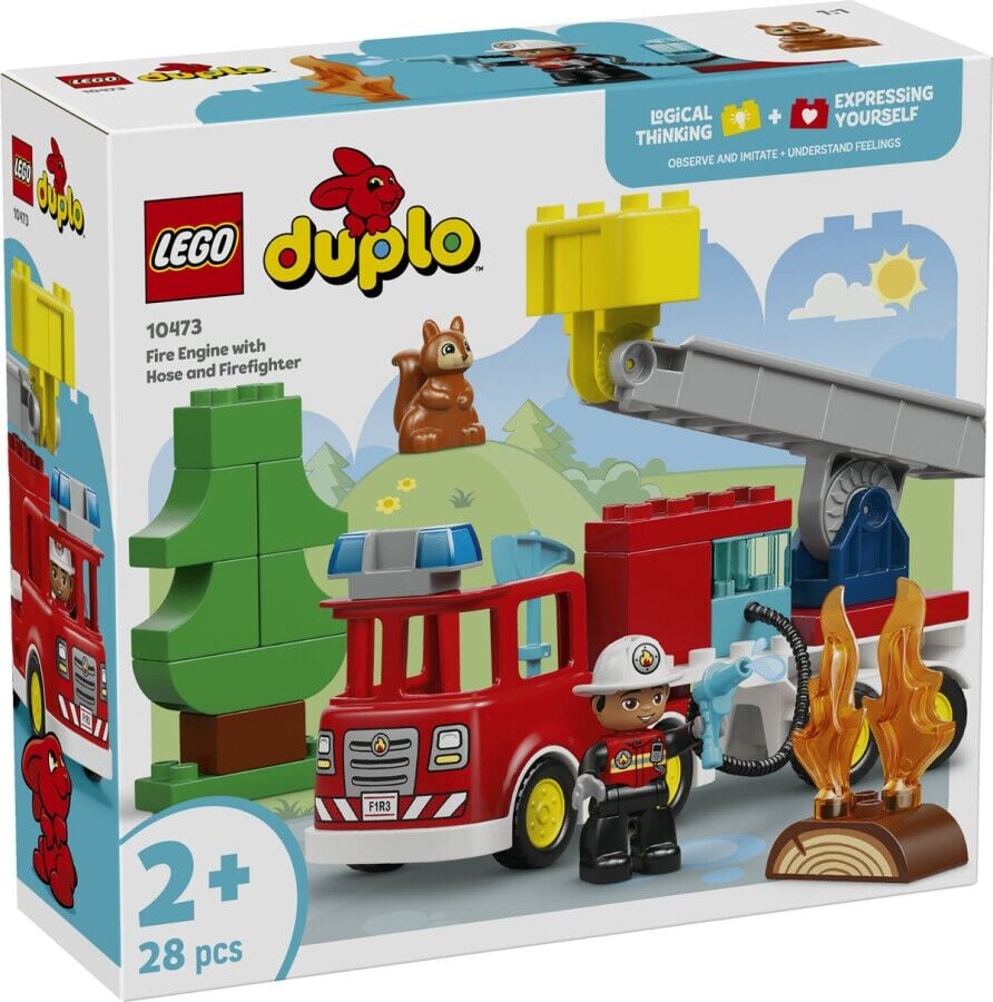 LEGO DUPLO Kasabası Hortumlu İtfaiye Aracı ve İtfaiyeci 10473
