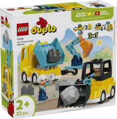 LEGO DUPLO Kasabası 3'ü 1 Arada İnşaat Araçları 10475