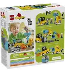 LEGO DUPLO Kasabası 3'ü 1 Arada İnşaat Araçları 10475