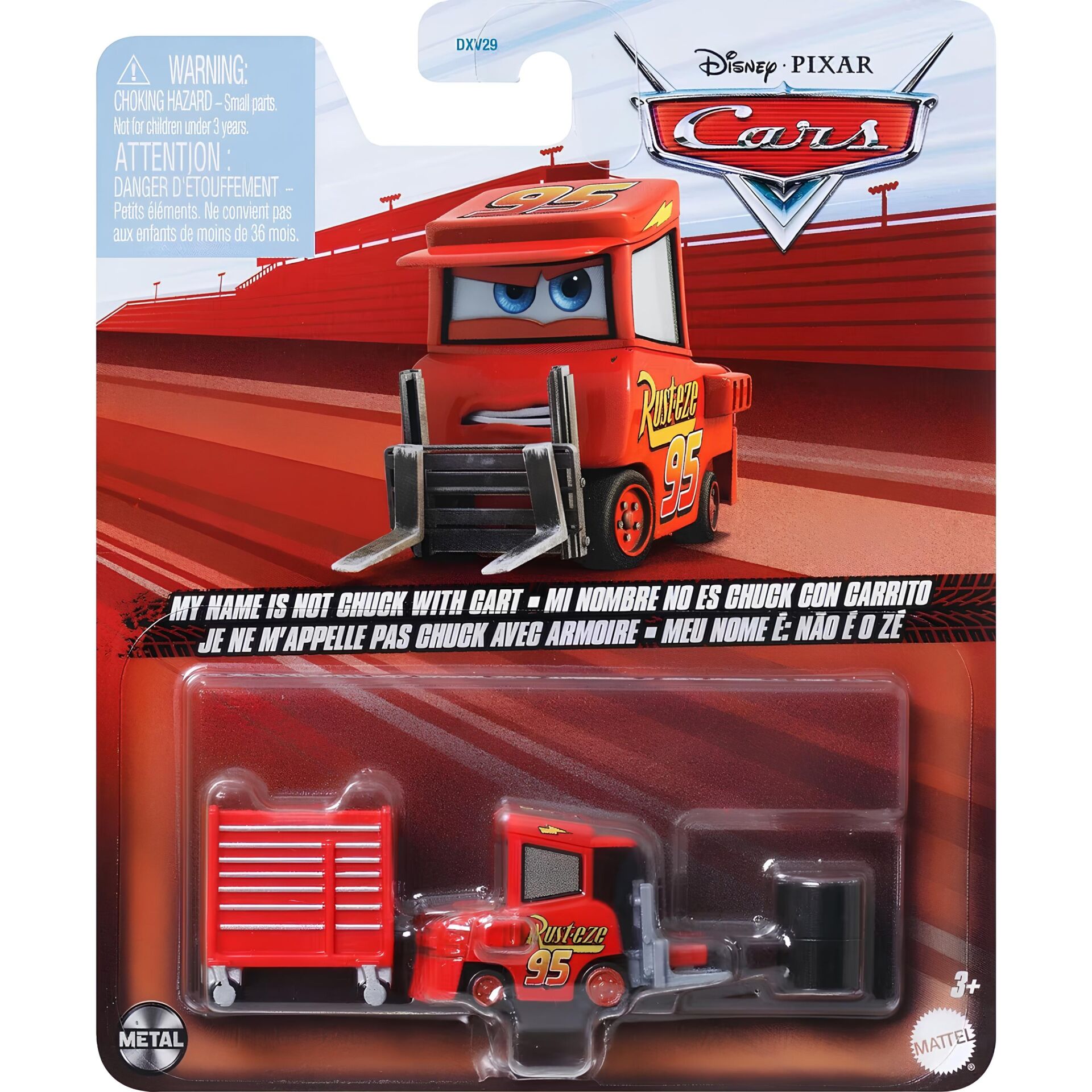Cars Tekli Araçlar My Name is Not Chuck with Cart JDG66