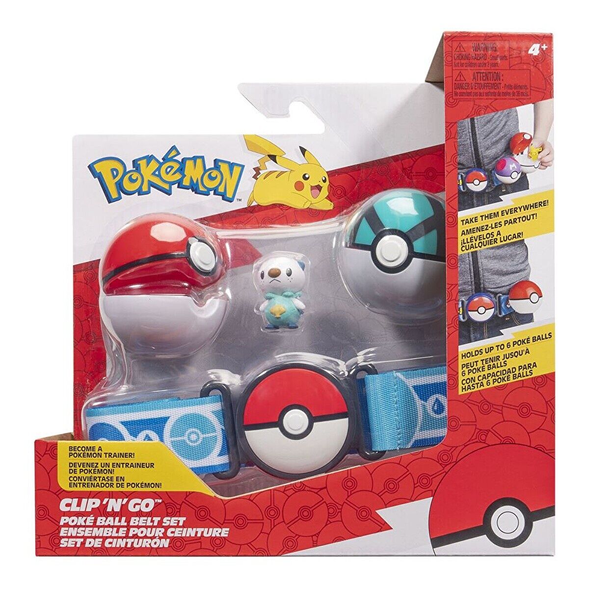 Pokemon Clip 'N' Go PokeBall Kemer ve Figür Seti PKW4166