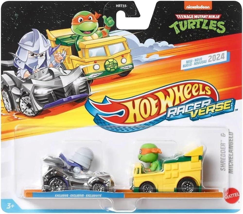 Hot Wheels Racerverse İkili Arabalar Shredder and Shredder Car HRT84