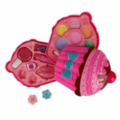 SUNMAN OYUNCAK CUPCAKE ŞEKİLLİ 2 KATLI MAKYAJ GÜZELLİK SETİ