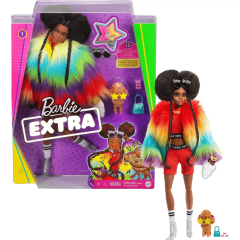 Barbie Extra - Renkli Ceketli Bebek GVR04
