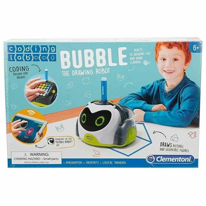 Clementoni CODİNG LAB - BUBBLE - EĞİTİCİ TASARIM ROBOTU 75052
