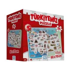 CA GAMES TÜRKİYEMİZ 24 PARÇA YER PUZZLE