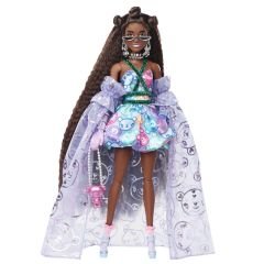 Barbie Extra Fancy Mor Kostümlü Bebek HHN13