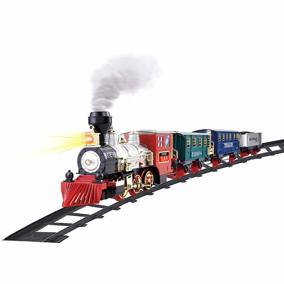 Sunman Sesli ve Işıklı Klasik Tren Seti 16 Parça