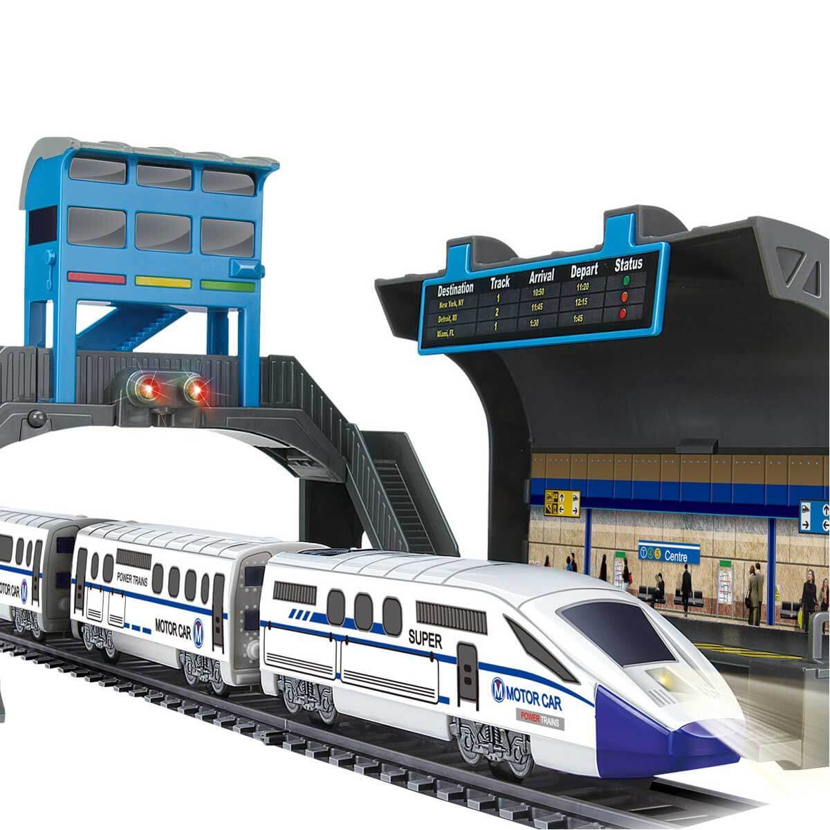 Sunman Işıklı Tren Seti İstasyonu 17 Parça