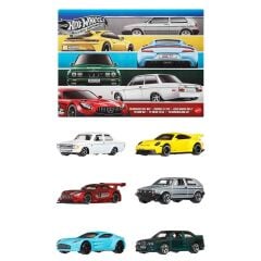 Hot Wheels Silver Serisi Euro Style 6’lı Paket JLB25