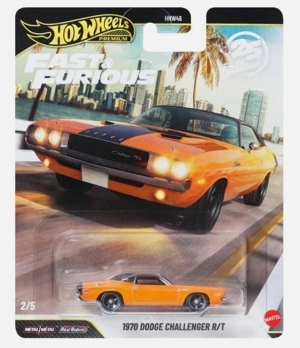Hot Wheels Premium Fast & Furious 1970 Challenger R/T JHW64